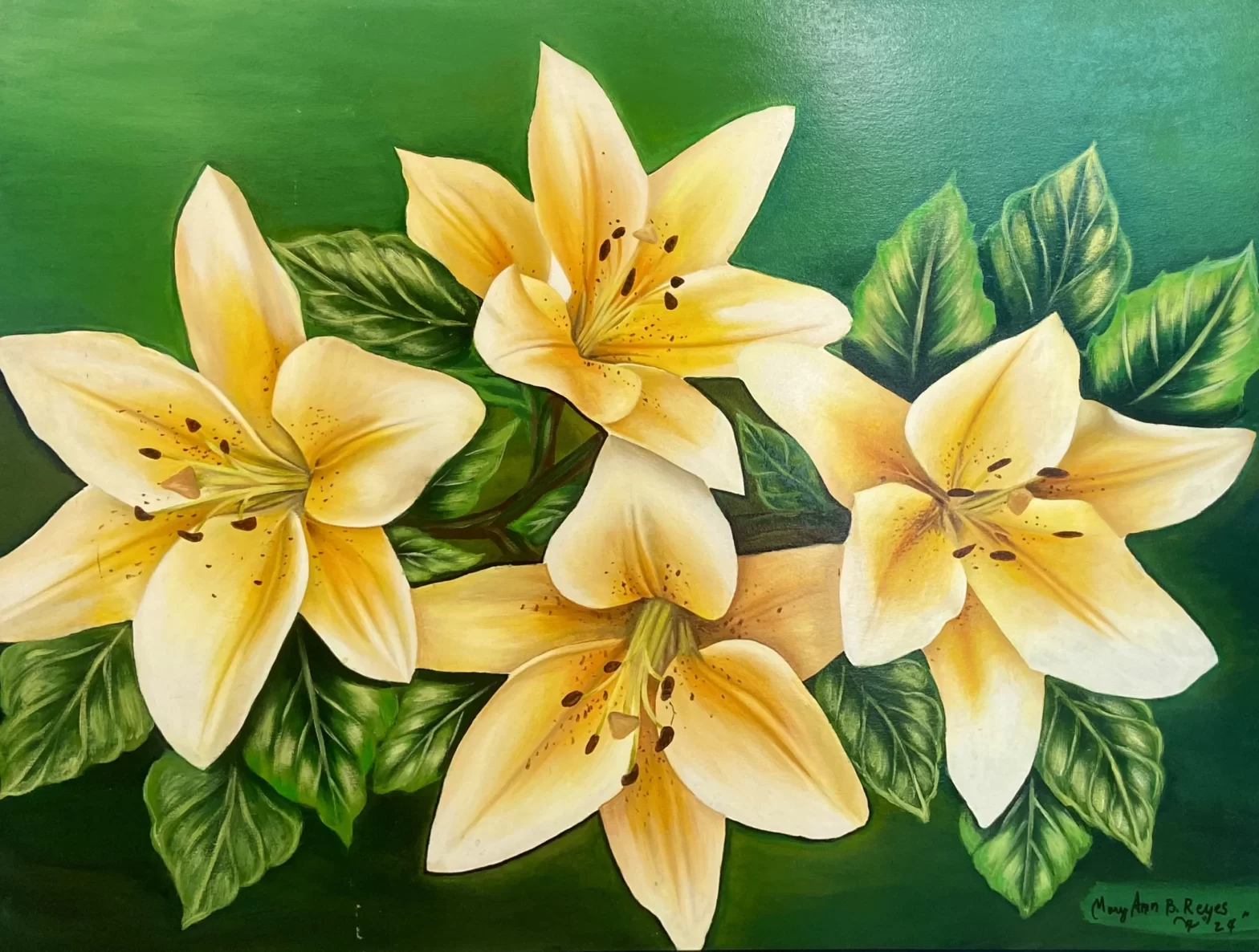 Yellow Blooms by Mary Ann Reyes