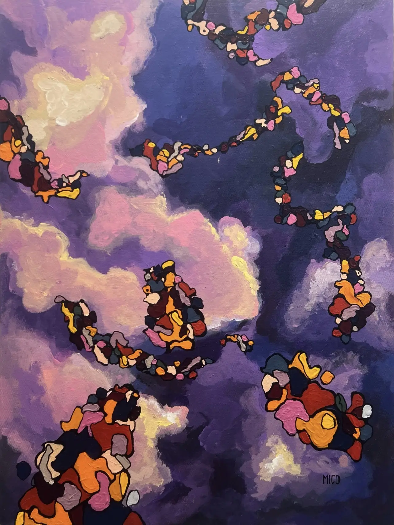 Floating Amethyst In The Sky by Mico Escorpeso