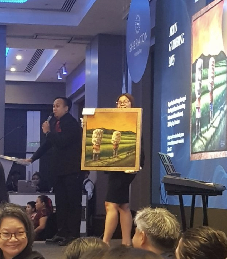 Auctions are a riveting experience, as seen here at Imahica’s collaboration with Sheraton Manila Bay “Art In Gathering” 2025. 